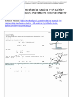 Solution Manual For Engineering Mechanics Statics 14th Edition by Hibbeler ISBN 0133918920 9780133918922