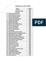 Rating Interno DCE-UFMG