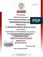 Certificado de Operatividad Miguel Rodriguez