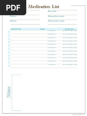 Medication List