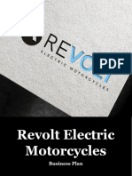 Revolt Electric Motorcycles Business Plan