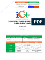 Procedimiento de Trabajo Seguro Aspirado Con Camión Alto Vacío