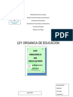 Analisis Ley Organica de Educacion