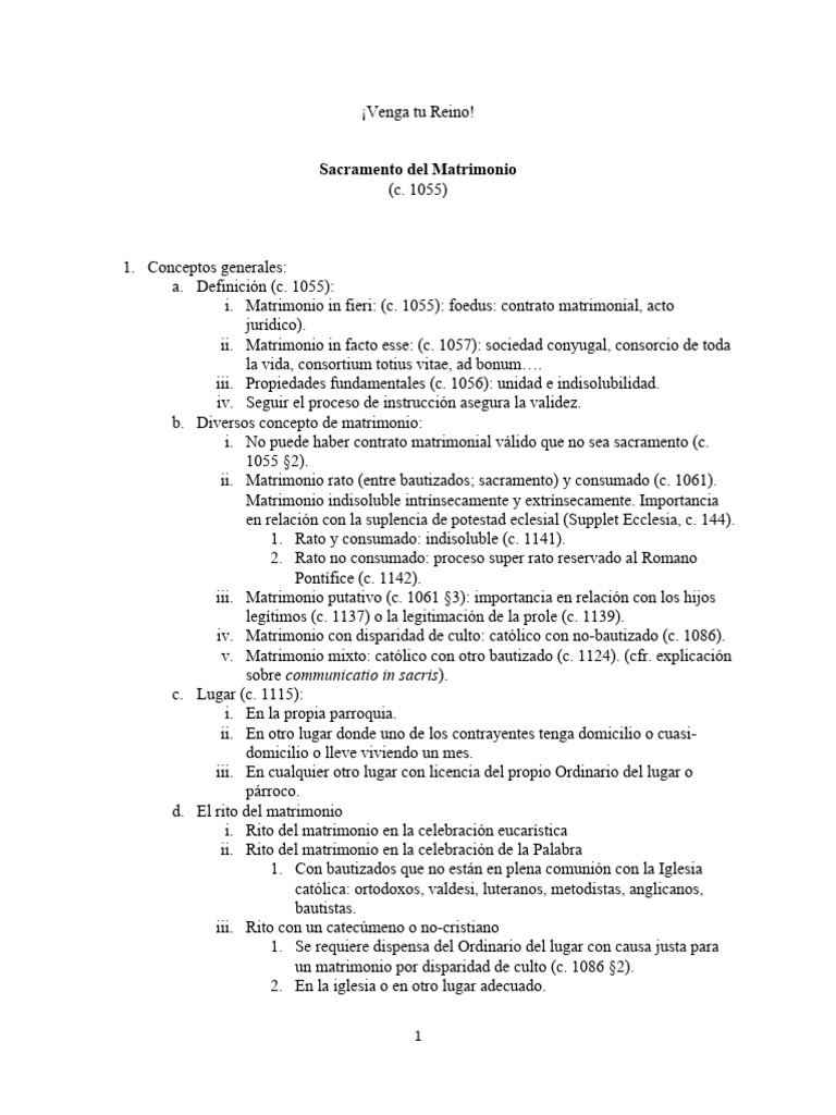 Matrimonio pdf