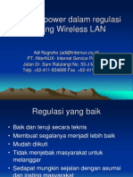 Batasan Power Dalam Regulasi Tentang Wireless LAN