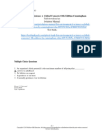 Environmental Science A Global Concern 13th Edition Cunningham Test Bank 1