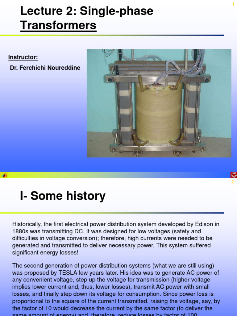History of Transformers in Power Systems | PDF | Transformer ...
