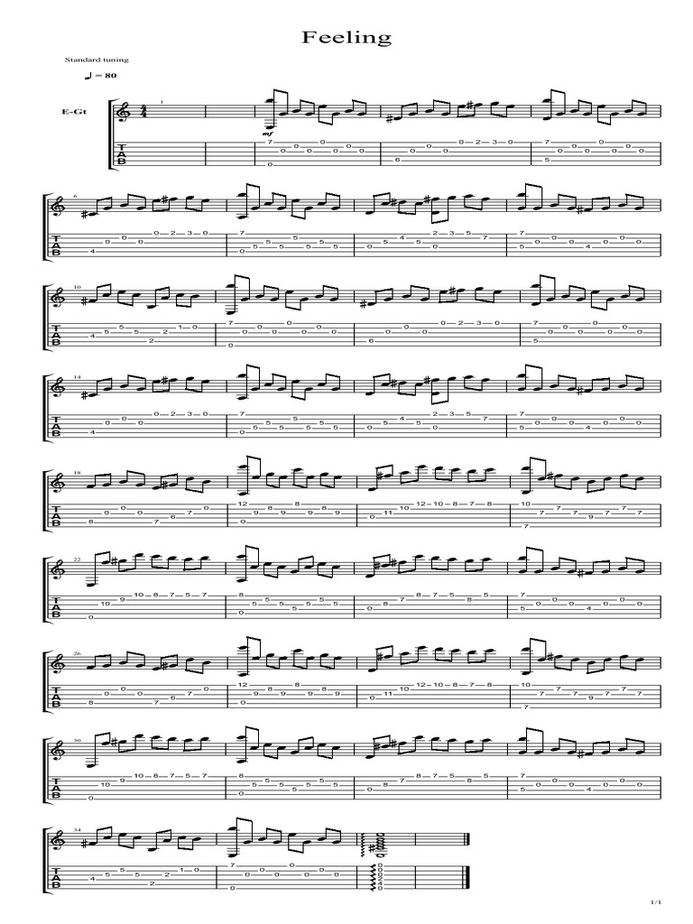 Guitar Tuning and Chord Patterns | PDF