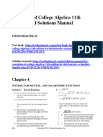 Essentials of College Algebra 11th Edition Lial Solutions Manual 1