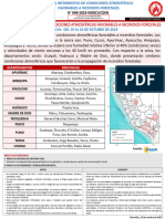 Boletín Informativo de Condiciones Atmosfericas Favorables A Incendios Forestales N°009 19-10-2023