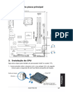 Manual de Instruções Asus P5GC-MX (Português - 3 Páginas)