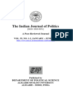 The Indian Journal of Politics: A Peer-Reviewed Journal
