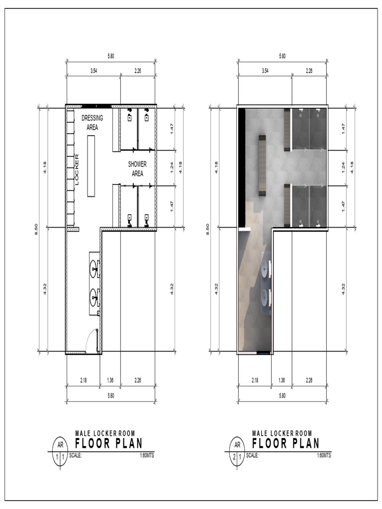 Locker Room Floor Plan | PDF