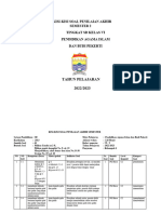 Kisi-Kisi Soal Pas 2 Kelas 6