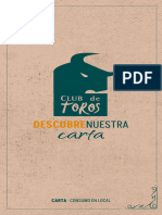 Carta Club de Toros Julio 2023