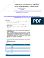 Solution Manual For Essential Statistics For The Behavioral Sciences 1st Edition by Privitera ISBN 9781483353005