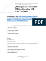 Marketing Management Fourteenth Canadian Edition Canadian 14th Edition Kotler Test Bank 1