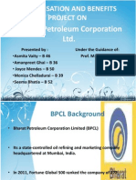 Compensation and Benefits Project On: Bharat Petroleum Corporation LTD