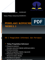 PERILAKU KONSUMEN Modul 3 Dimas Wahyu S (042094451) & Dimas Alpian P (042094405)