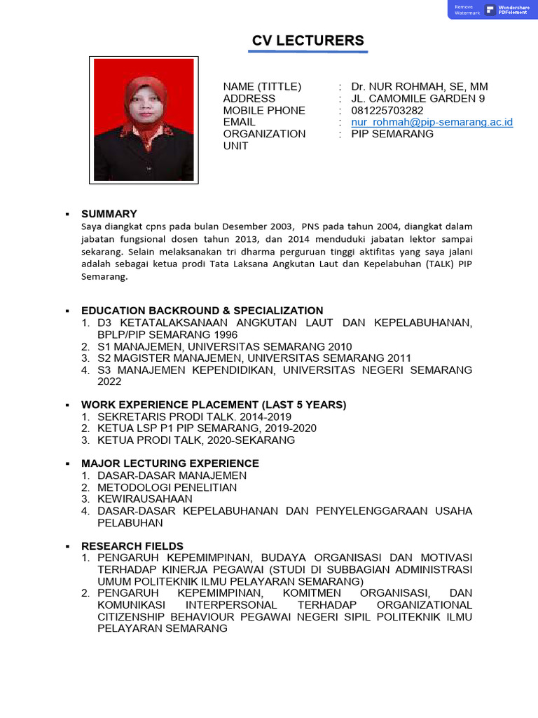 Nur Rohmah | PDF