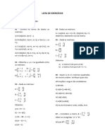 Lista de Exercícios para o Enem