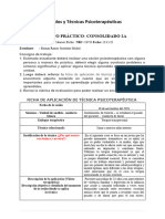 Consigna y Ficha de Aplicación Terapéutica