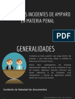 Principales Incidentes de Amparo en Materia Penal PDF