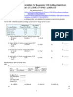 Mathematics For Business 10th Edition Salzman Test Bank 1