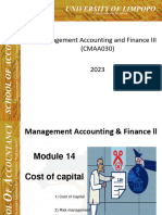 Module 14 - Cost of Capital PDF