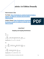 Business Statistics 1st Edition Donnelly Solutions Manual 1