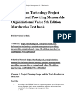 Information Technology Project Management Providing Measurable Organizational Value 5th Edition Marchewka Test Bank 1