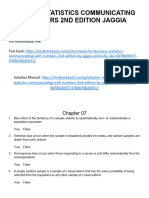 Business Statistics Communicating With Numbers 2nd Edition Jaggia Test Bank 1