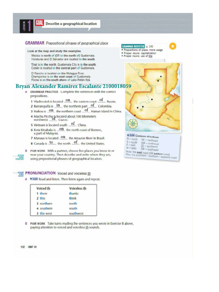 Grammar Practice A Pag 112 (Top Notch 3) | PDF