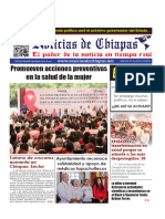 Periódico Noticias de Chiapas, Edición Virtual Sábado 21 de Octubre de 2023