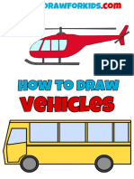 Vehicles Drawing Worksheets