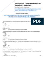 Exploring Microeconomics 7th Edition Sexton Test Bank 1