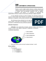 Lesson 5 Binary Arithmetic Operations