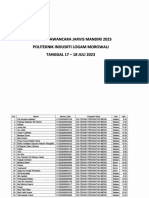 Jadwal Wawancara Jarvis Mandiri 2023 Politeknik Industri Logam Morowali