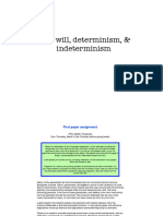 Free Will, Determinism, & Indeterminism