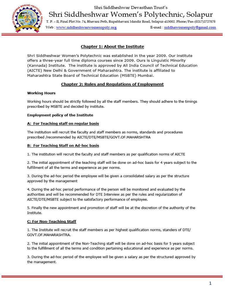 Provisional Staff Regulations And Rules – BXEQRA
