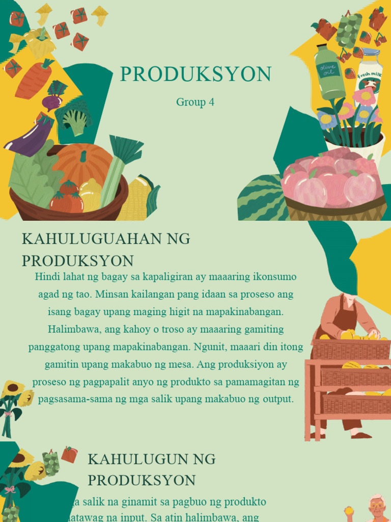 A.P G9 Produksyon 1ST Quarter | PDF