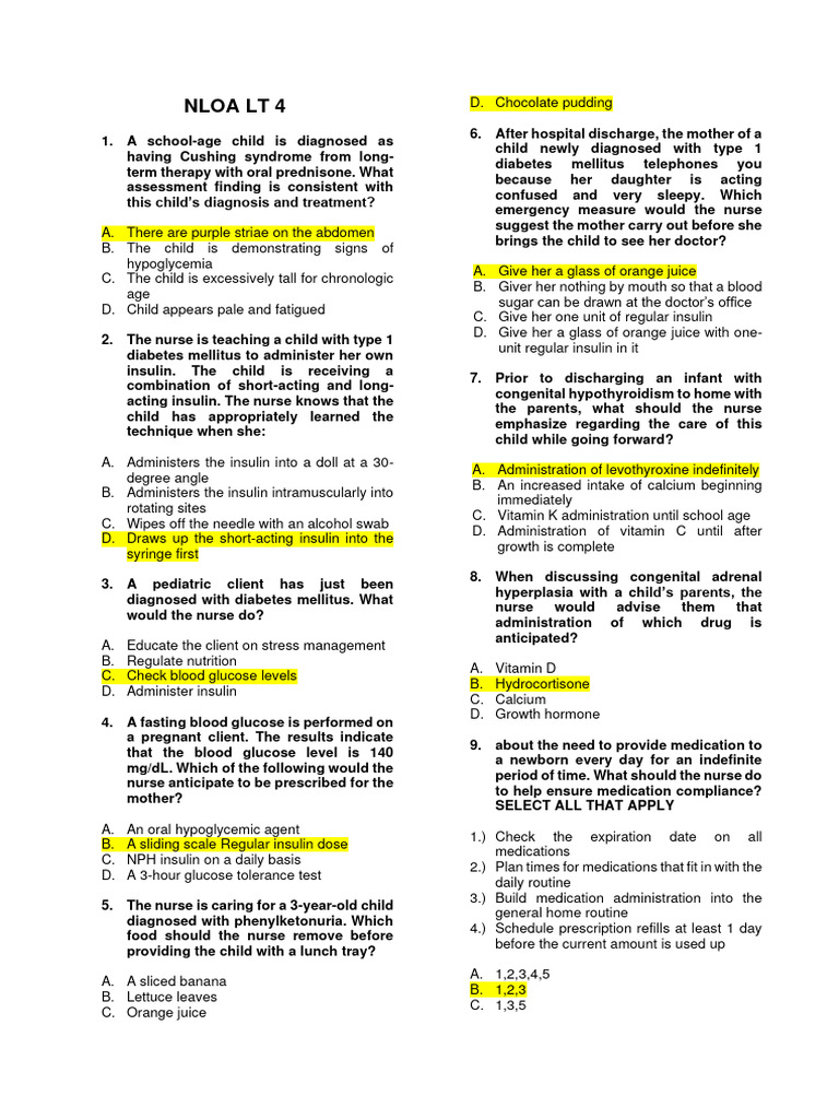 Pediatric Endocrine Disorders Overview | PDF