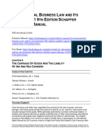 International Business Law and Its Environment 9th Edition Schaffer Solutions Manual 1