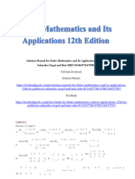 Solution Manual For Finite Mathematics and Its Applications 12th by Goldstein Schneider Siegel and Hair ISBN 0134437764 9780134437767
