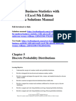 Modern Business Statistics With Microsoft Excel 5th Edition Anderson Solutions Manual 1