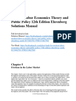Modern Labor Economics Theory and Public Policy 12th Edition Ehrenberg Solutions Manual 1