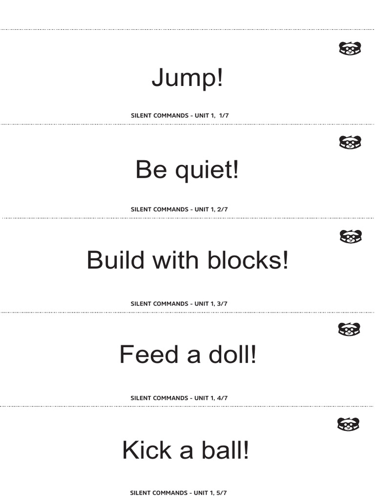 Te school silent commands all pdf
