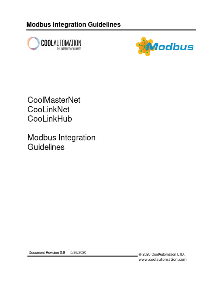 CooLinkNet Modbus Integration Guide | PDF | Ip Address | Port (Computer ...