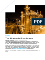 Industrial Revolutions 1 To 4