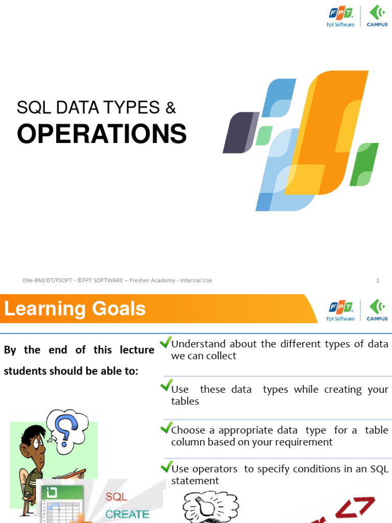 Lecture 2 - SQL Data Types and Operations | PDF